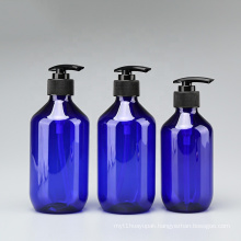 300ml 400ml blue PET plastic bottle shampoo shower gel body lotion hand soap plastic packaging sub-bottle